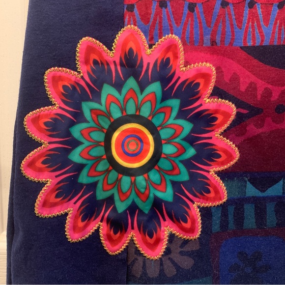 desigual navy blue pencil dress (size s) - Picture 4 of 6